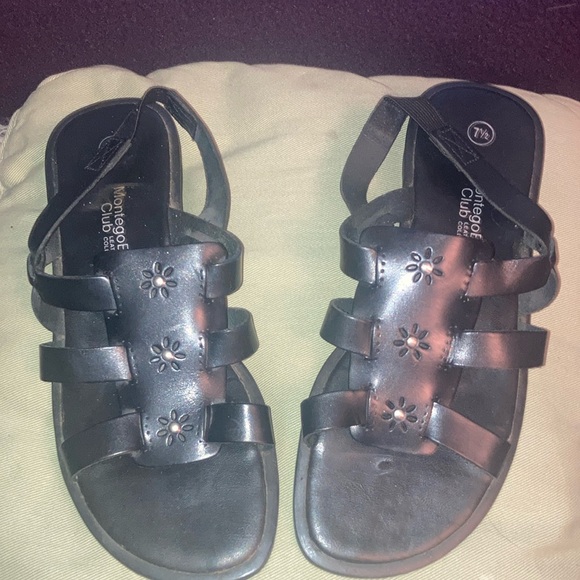 Women’s Montegobay Club Quality Leather Sandals Sizes 7 1/2 - Picture 1 of 5